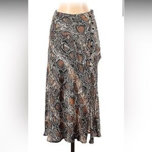 Zara Midi Snakeshin Skirt Size 30 / Large